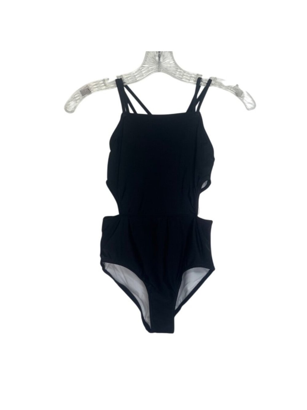 Kanu Surf One Piece Swimsuit Strappy Back Girls Size 10 Black New Summer Pool